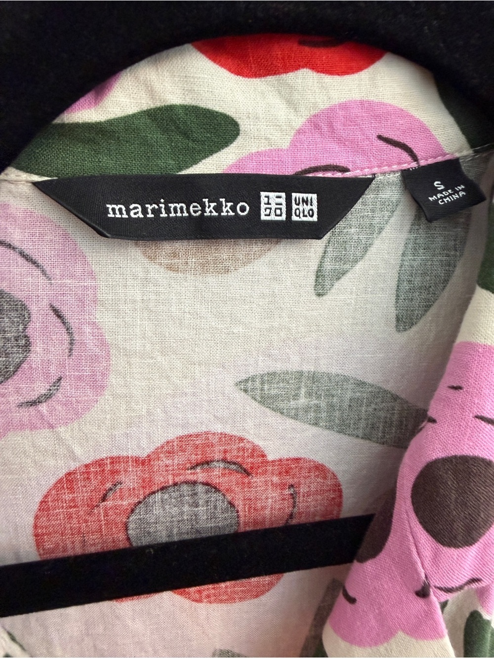 UNIQLO X Marimekko Linen-Blend Short-Sleeve Collared Shirt, Size Small - Picture 4 of 6
